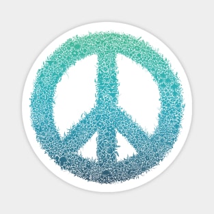 Peace and Flowers Magnet